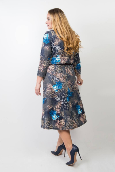 Платье TrikoTex Stil М14-19 бирюза/синий - фото 2