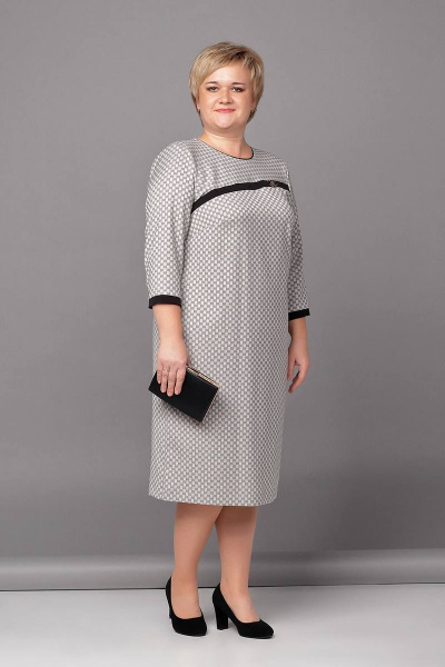 Платье Соджи 446 серый - фото 2