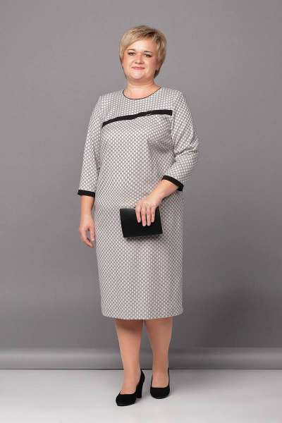 Платье Соджи 446 серый - фото 1