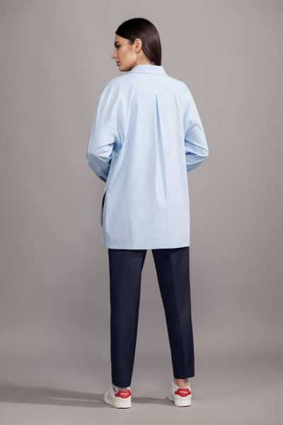 Блуза, брюки Olegran 2014.1 голубой/синий - фото 2
