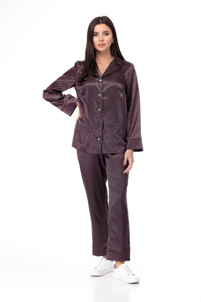 Блуза, брюки Anelli 870 коричневый - фото 2