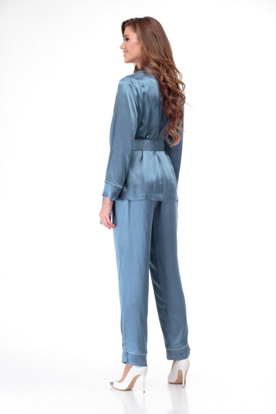 Блуза, брюки Anelli 870 голубой - фото 4