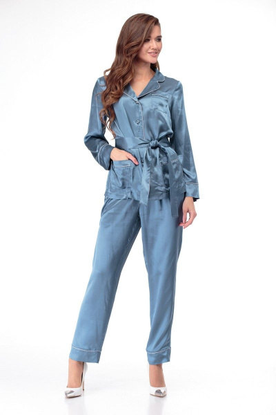 Блуза, брюки Anelli 870 голубой - фото 2