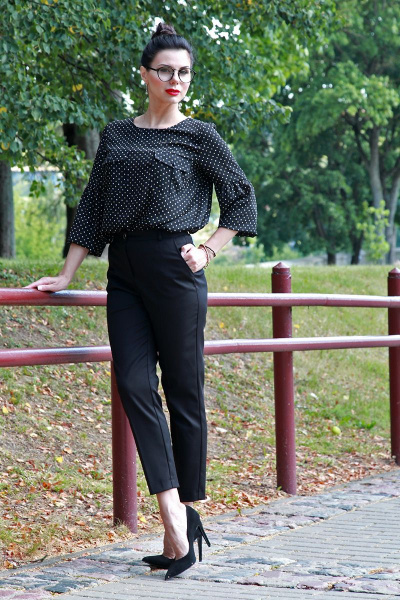 Блуза IUKONA 3043 черный - фото 6
