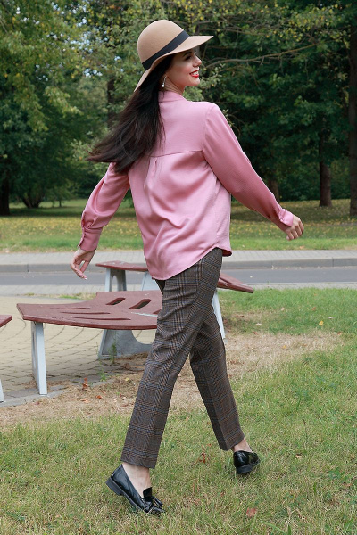 Блуза IUKONA 3042 перламутрово-розовый - фото 4