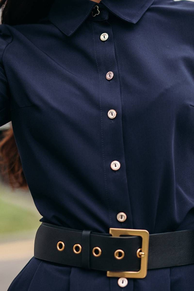 Рубашка JKY B-003 темно-синий - фото 4
