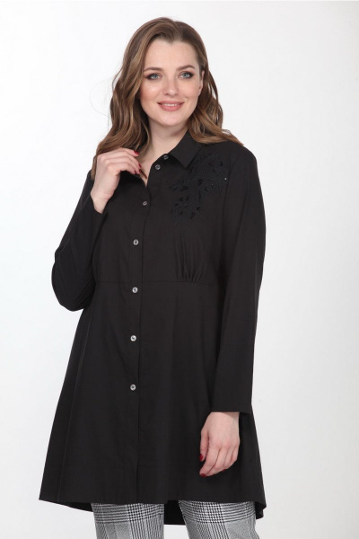Блуза Djerza 030А черный - фото 2