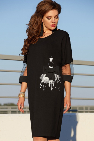 Платье Vittoria Queen 13003 черный - фото 2