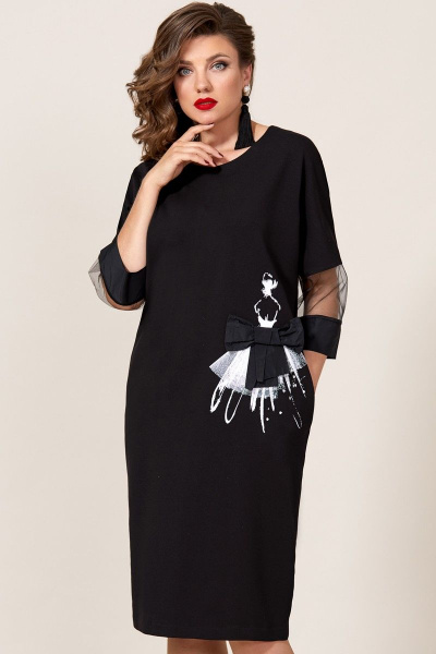 Платье Vittoria Queen 13003 черный - фото 4