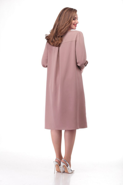 Платье VOLNA 1155 пудрово-розовый - фото 3