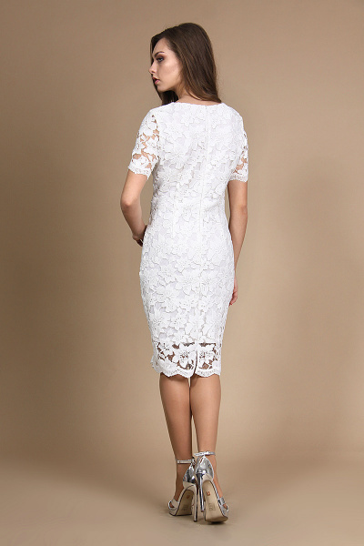Платье Alani Collection 748 белый - фото 2