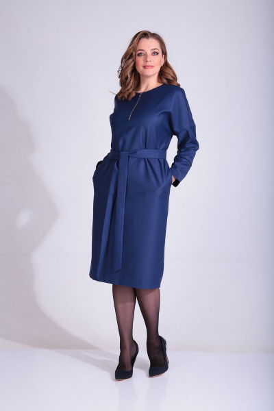 Платье MALI 420-115 синий - фото 1