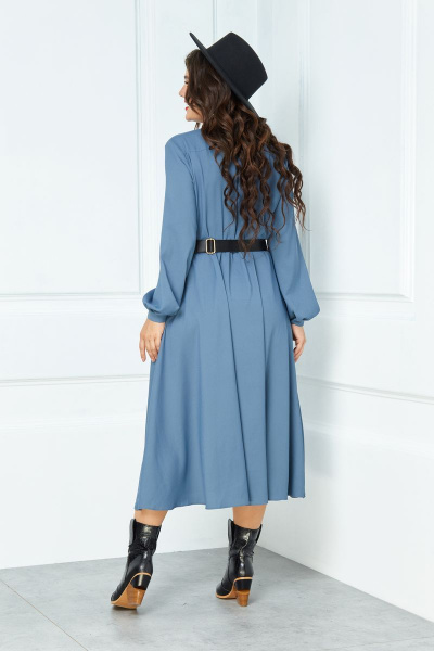 Платье Anastasia 503 серо-голубой - фото 5