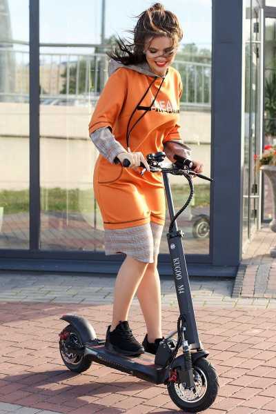 Платье Мода Юрс 2598 оранжевый - фото 1