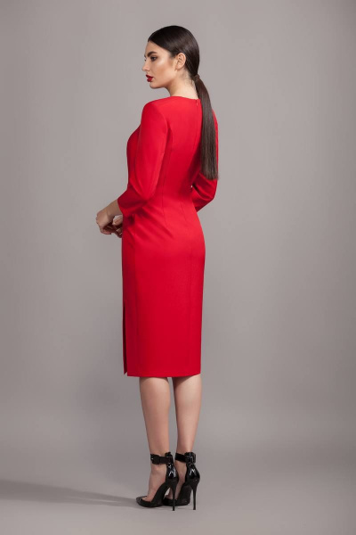 Платье Olegran 3671 красный - фото 2
