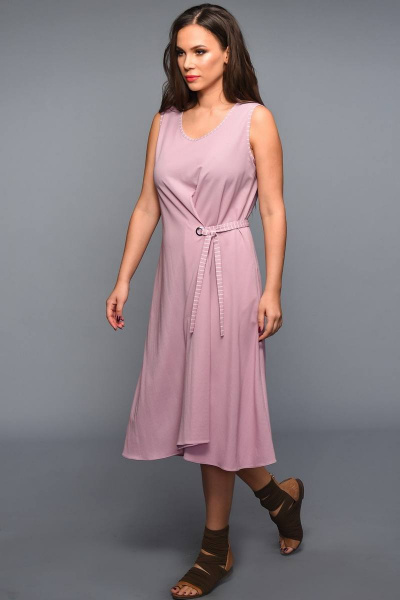 Платье Teffi Style L-1334 розовый - фото 2