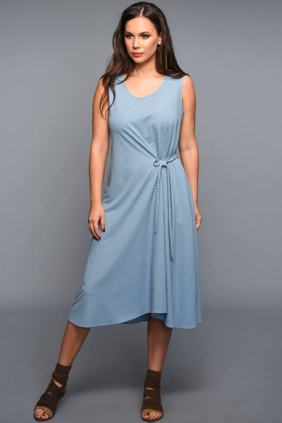 Платье Teffi Style L-1334 голубой - фото 2