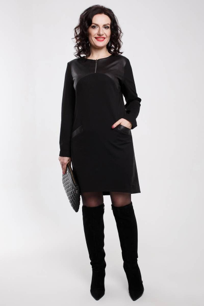 Платье Дорофея 571 черный - фото 1