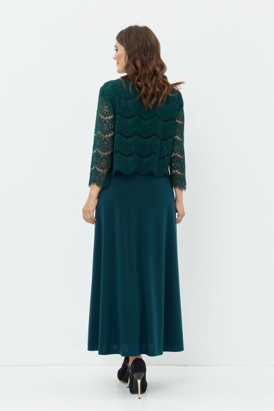 Платье Anastasia 754 зеленый - фото 2