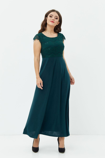 Платье Anastasia 754 зеленый - фото 3