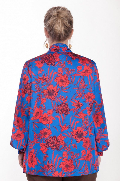 Блуза Pretty 1230 василек_цветы - фото 2