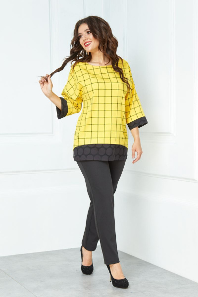 Блуза, брюки Anastasia 506 желтый - фото 3