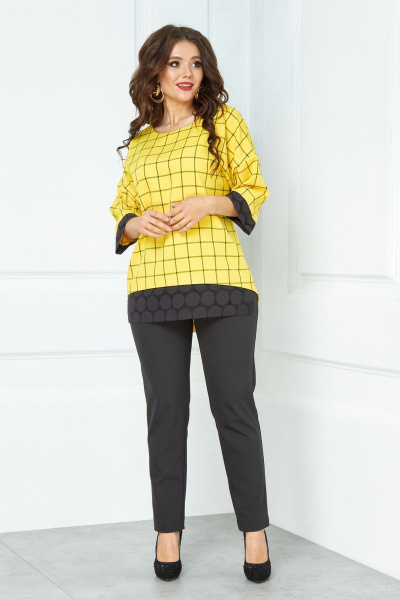 Блуза, брюки Anastasia 506 желтый - фото 2