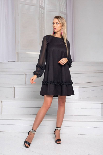 Платье DoMira 01-508 черный - фото 5