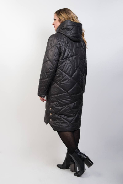 Пальто TrikoTex Stil М3420 черный - фото 5