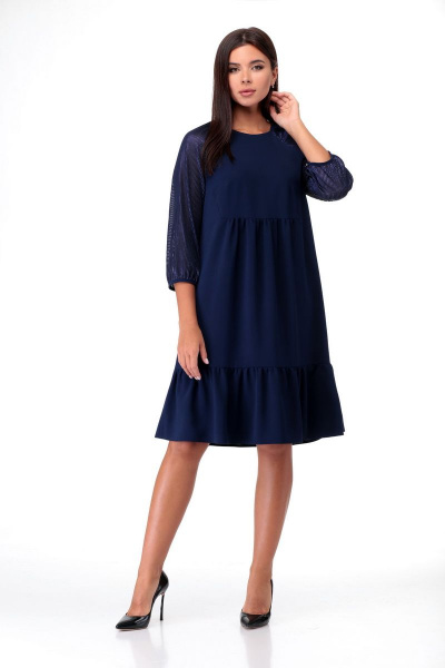 Платье Мишель стиль 907 синий - фото 1