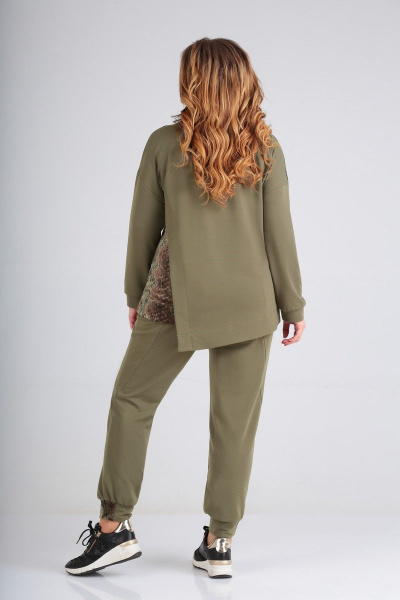 Блуза, брюки Karina deLux B-328 хаки - фото 4