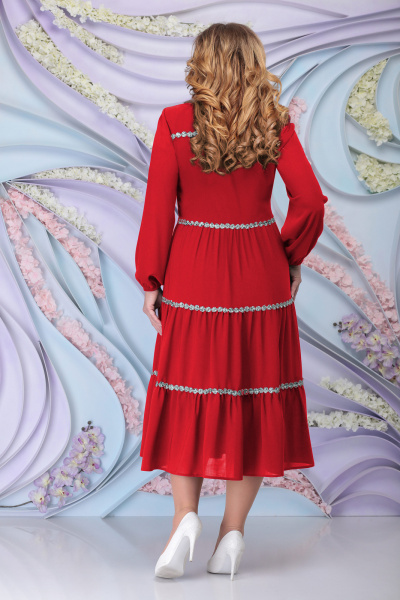 Платье Ninele 7304 красный - фото 2