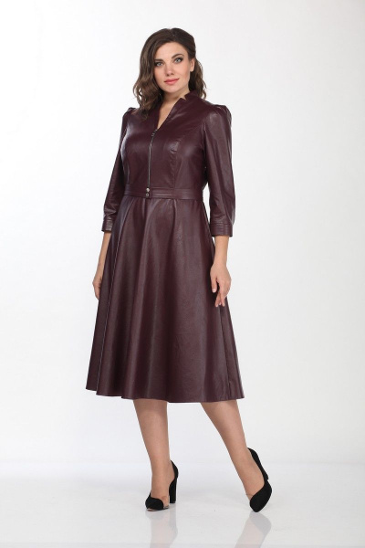 Платье Lady Style Classic 2185 бордо - фото 1
