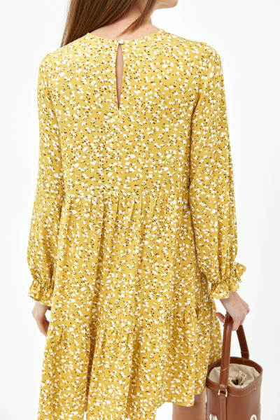 Платье Ertanno 2055 медово-горчичный - фото 4