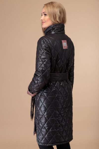 Пальто Svetlana-Style 1458 черный+розовый - фото 3