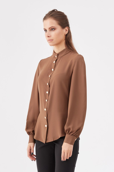 Блуза Favorini 21362 коричневый - фото 1