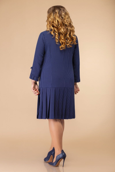 Платье Svetlana-Style 1429 синий+белый_горох - фото 2