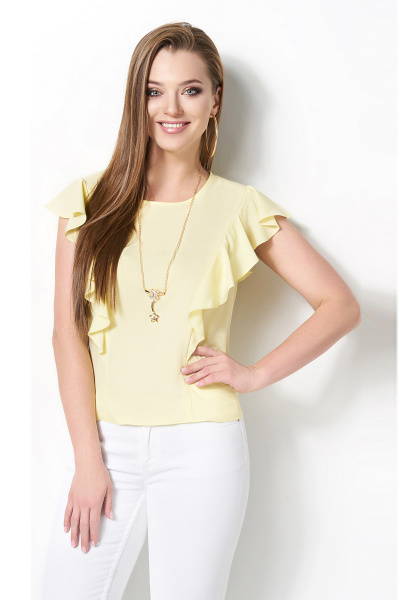 Блуза DiLiaFashion 0119 3_бледно-желтый - фото 1