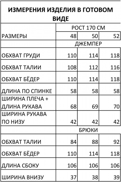 Брюки, джемпер IVA 1623 - фото 3