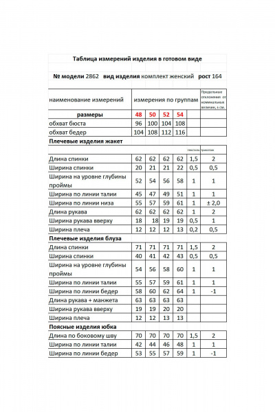 Блуза, жакет, юбка Мода Юрс 2862 синий - фото 4