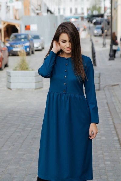 Платье KRASA - Danaida 202-20 синий - фото 1