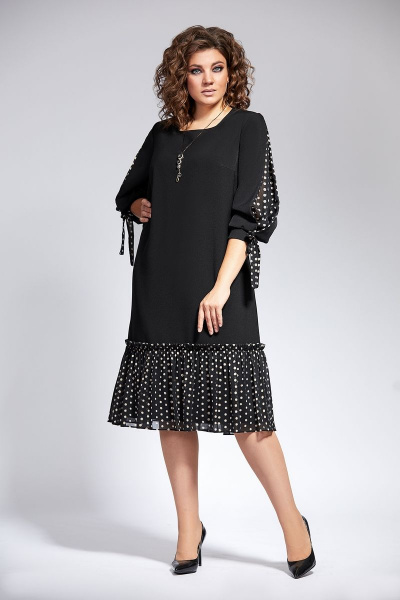 Платье Милора-стиль 812 черный - фото 1