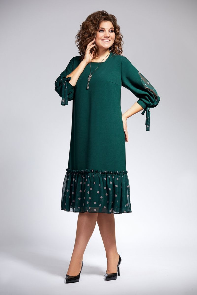 Платье Милора-стиль 812 зеленый - фото 1