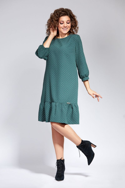 Платье Милора-стиль 818 зеленый - фото 1