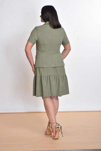 Жакет, юбка Lady Style Classic 1548 св.зеленый - фото 2