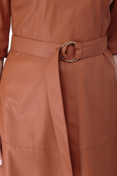 Платье Anelli 801 оранжевый - фото 3
