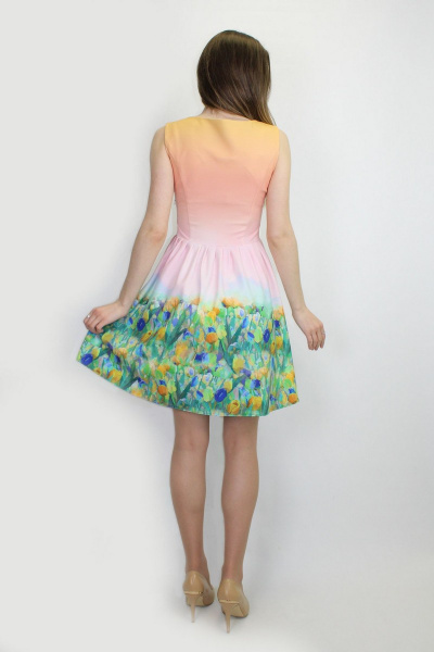Платье VLADOR 500232-1 светло-розовый - фото 3