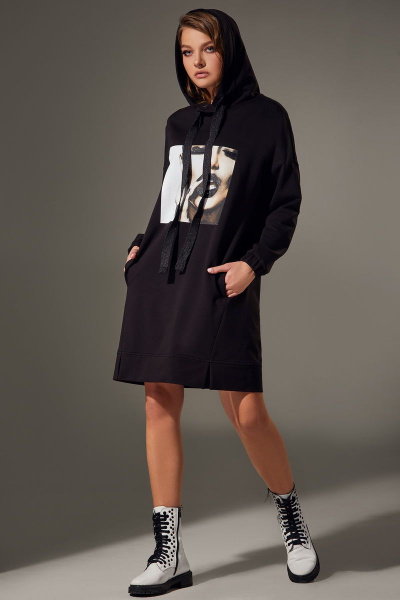 Платье Andrea Fashion AF-77 черный - фото 3