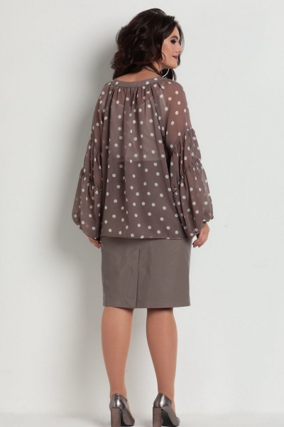 Блуза, юбка Solomeya Lux 597/741 капучино - фото 3