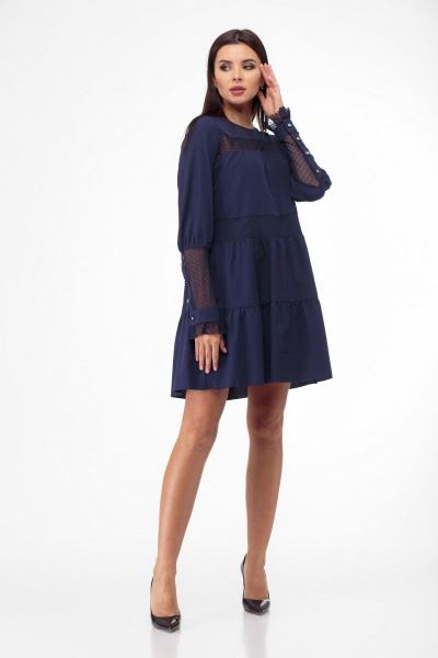 Платье Anelli 792 темно-синий - фото 3